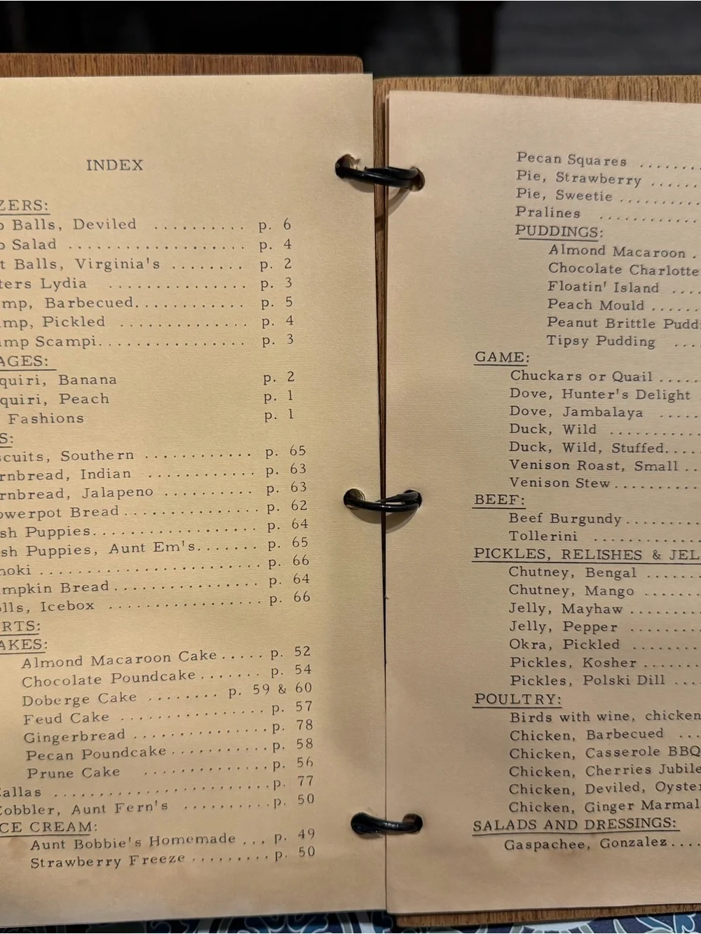 Vintage Recipe Binder with Cream Pages